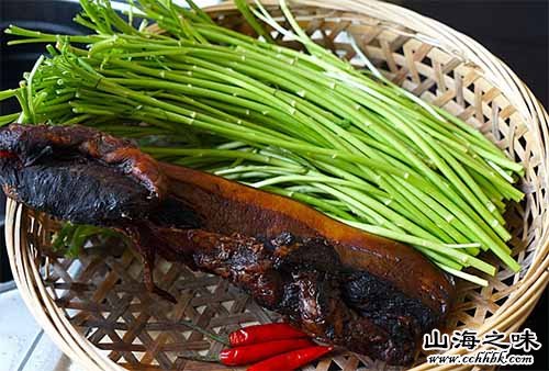 藜蒿炒腊肉